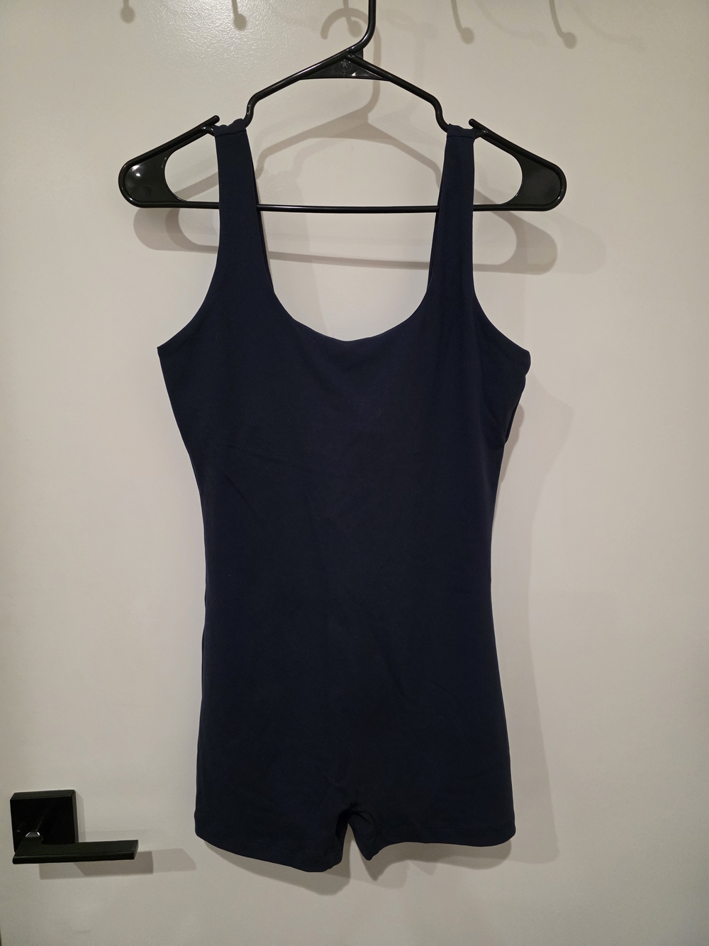 Navy Scoop Neck Short Romper Jumpsuit